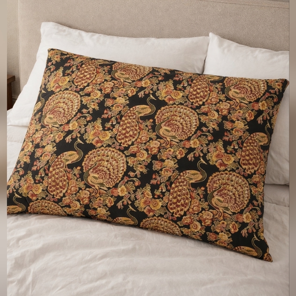 Wilkinson Floral Peacock Tapestry Single Pillow Cover Bedding Decorative Bird